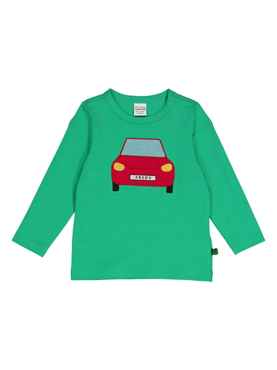Zdjęcie produktu Fred´s World by GREEN COTTON Koszulka "Hello car" w kolorze zielonym rozmiar: 92 Fred's World By GREEN COTTON