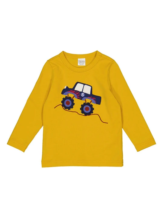 Zdjęcie produktu Fred´s World by GREEN COTTON Koszulka "Hello monstertruck" w kolorze żółtym rozmiar: 86 Fred's World By GREEN COTTON
