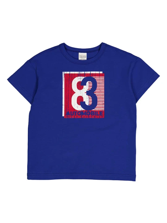 Zdjęcie produktu Fred´s World by GREEN COTTON Koszulka "Racing" w kolorze niebieskim rozmiar: 104 Fred's World By GREEN COTTON