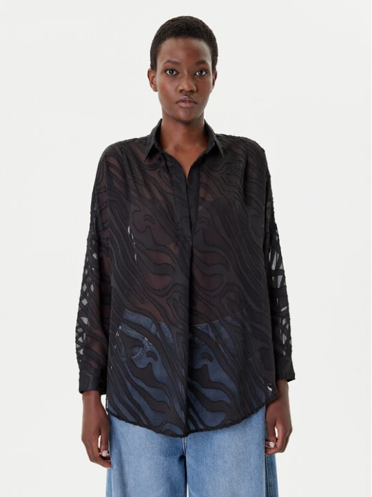 Zdjęcie produktu French Connection Bluzka 72NZR Czarny Relaxed Fit