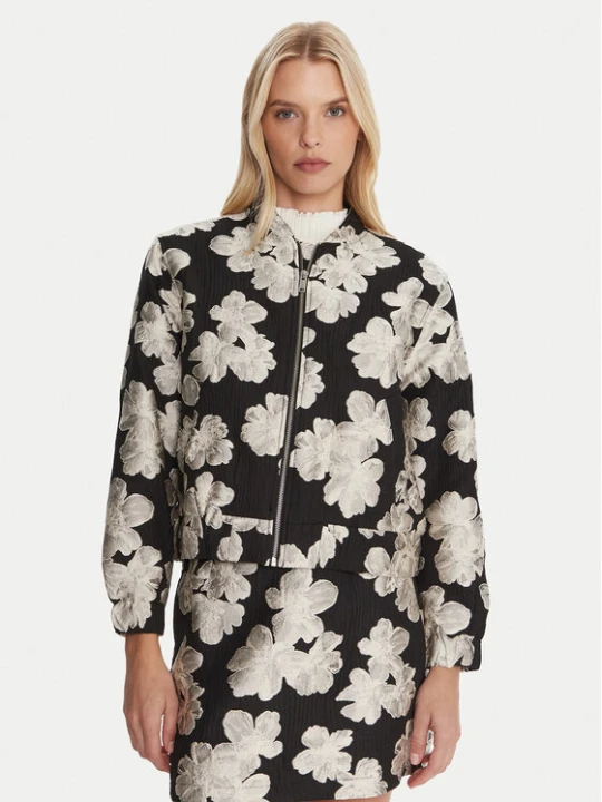 Zdjęcie produktu French Connection Kurtka bomber 75ZAF Czarny Boxy Fit