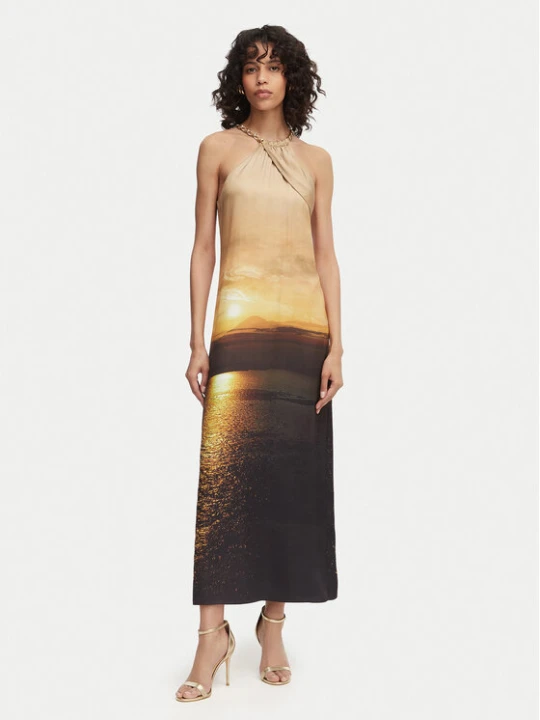 Zdjęcie produktu French Connection Sukienka koktajlowa Summer Ennis 719K9 Beżowy Slim Fit