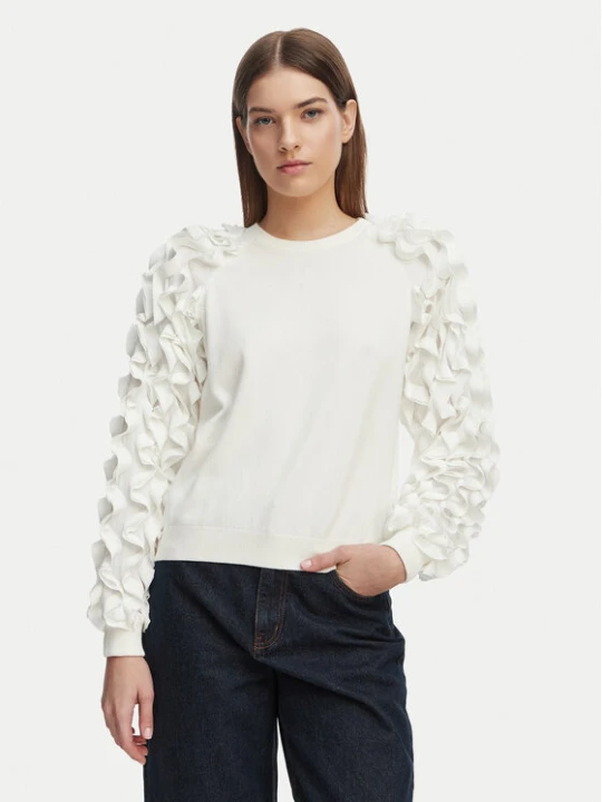 Zdjęcie produktu French Connection Sweter 798E1 Biały Regular Fit
