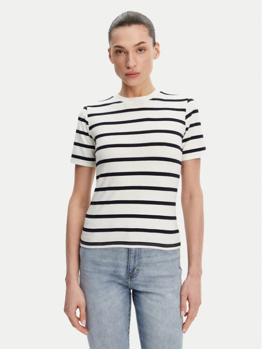 Zdjęcie produktu French Connection T-Shirt 76QZB Biały Regular Fit
