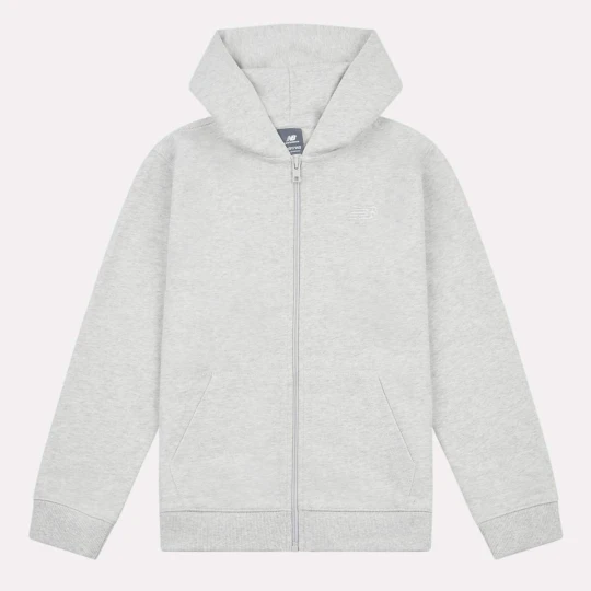 Zdjęcie produktu French Terry Small Logo Full Zip Hoodie New Balance szary