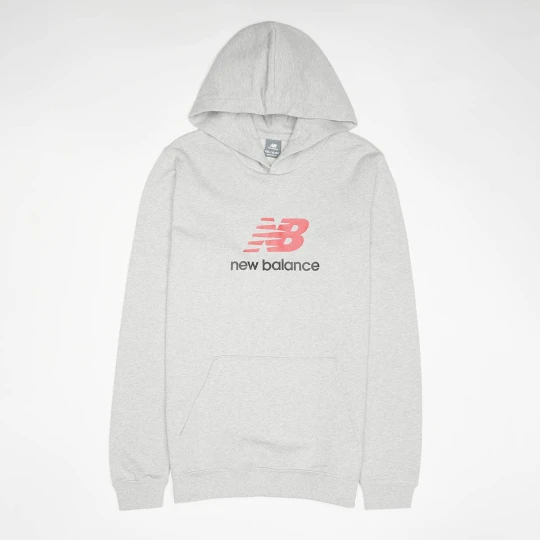 Zdjęcie produktu French Terry Stacked Logo Hoodie New Balance szary