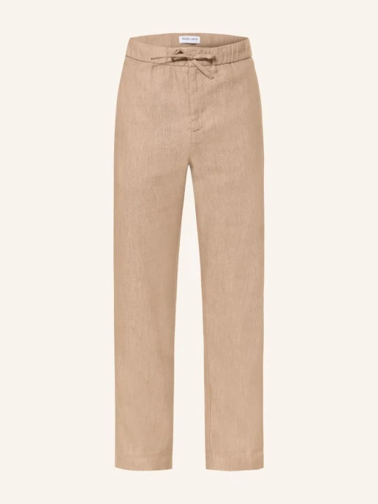 Zdjęcie produktu Frescobol Carioca Chino Oscar Regular Fit Z Lnem braun BEŻOWY