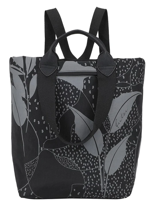 Zdjęcie produktu Fritzi aus Preußen Plecak "Limited Leaves" w kolorze szaro-czarnym - 30 x 38 x 17 cm rozmiar: onesize