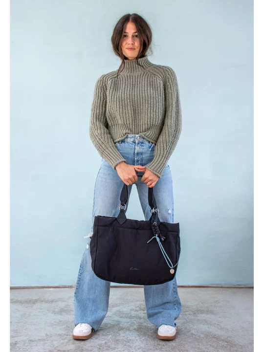 Zdjęcie produktu Fritzi aus Preußen Shopper bag "Izzy" w kolorze czarnym - 42 x 29 x 15 cm rozmiar: onesize