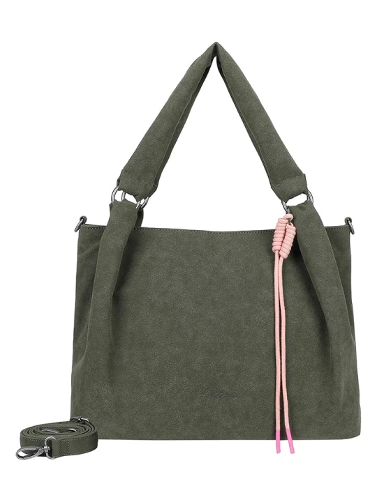 Zdjęcie produktu Fritzi aus Preußen Torebka "Jacky" w kolorze oliwkowym - 40 x 28, 5 x 12 cm rozmiar: onesize