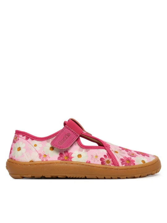 Zdjęcie produktu Froddo Kapcie Barefoot Canvas T-Bar G1700439-4 D Różowy