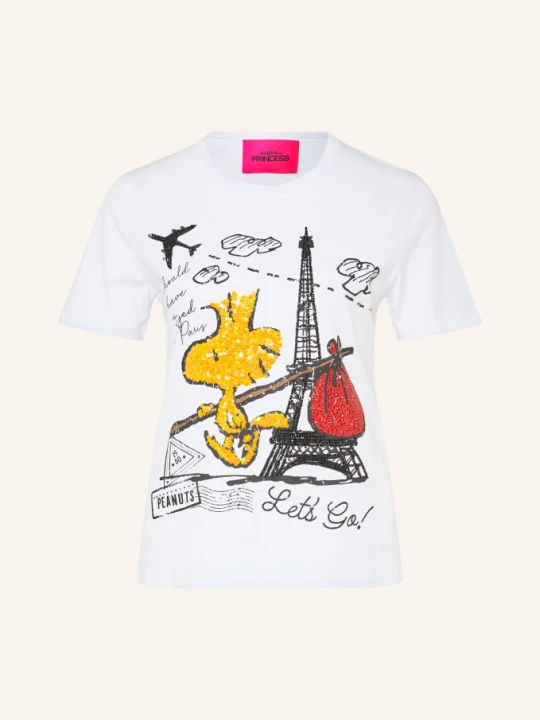Zdjęcie produktu Frogbox T-Shirt Z Cekinami I Kamieniami Ozdobnymi weiss