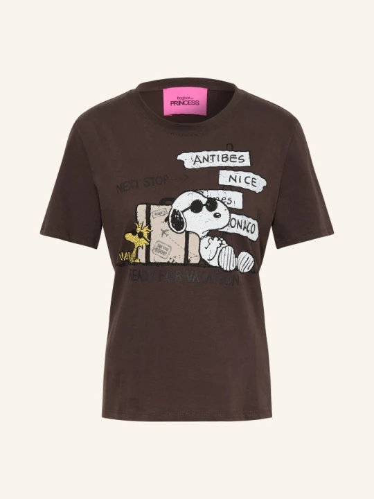 Zdjęcie produktu Frogbox T-Shirt Z Kamieniami Ozdobnymi braun brązowy