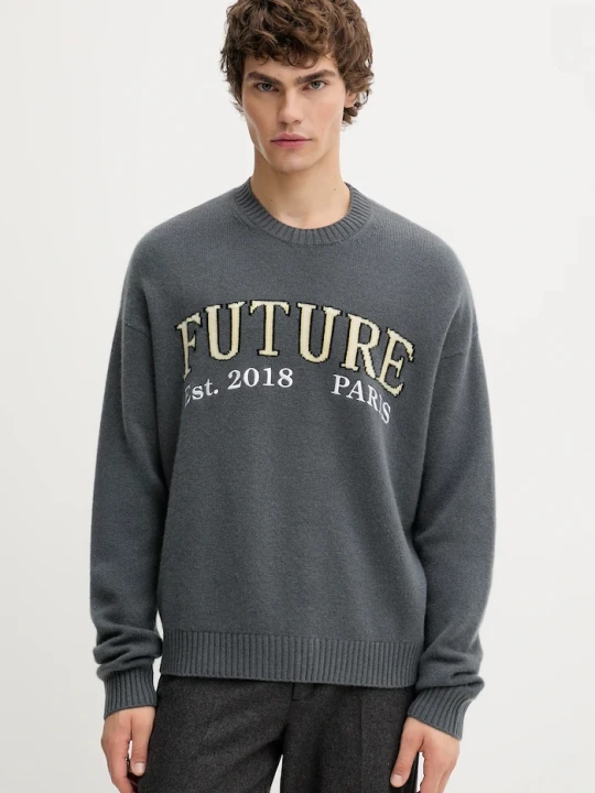 Zdjęcie produktu FROM FUTURE sweter kaszmirowy szary