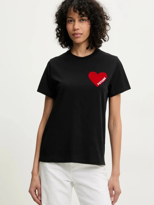 Zdjęcie produktu FROM FUTURE t-shirt bawełniany czarny