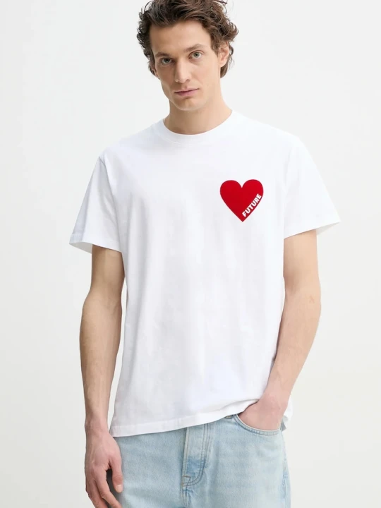 Zdjęcie produktu FROM FUTURE t-shirt bawełniany biały