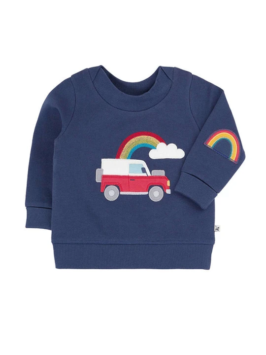 Zdjęcie produktu Frugi Bluza "Easy On" w kolorze niebieskim rozmiar: 104/110