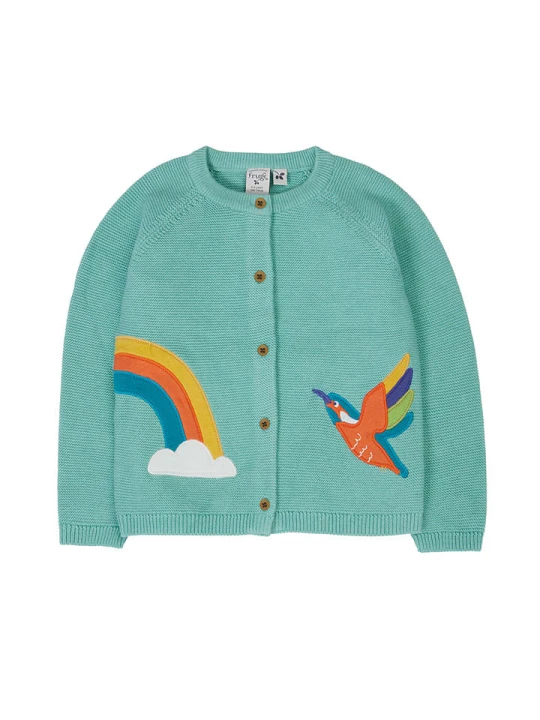 Zdjęcie produktu Frugi Kardigan "Colby" w kolorze zielonym rozmiar: 92/98