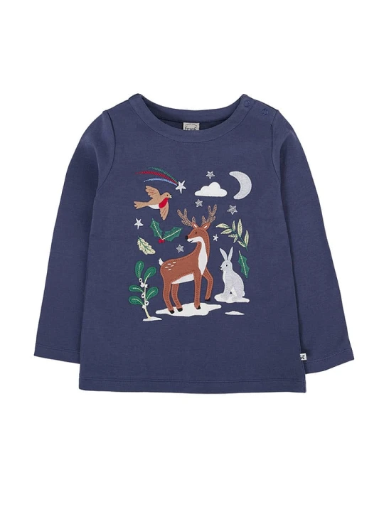 Zdjęcie produktu Frugi Koszulka "Anna" w kolorze niebieskim rozmiar: 98 / 104