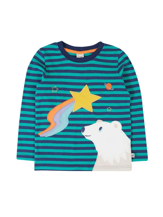 Zdjęcie produktu Frugi Koszulka " Discovery" w kolorze błękitno-niebieskim rozmiar: 104/110