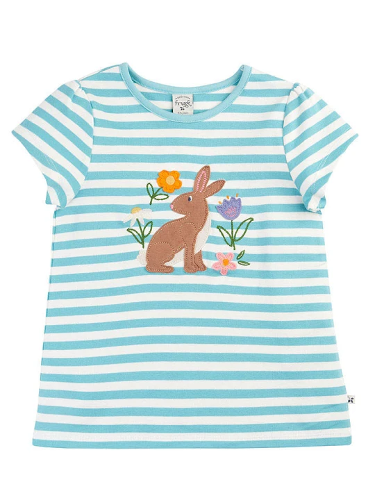 Zdjęcie produktu Frugi Koszulka w kolorze błękitno-białym rozmiar: 128/134