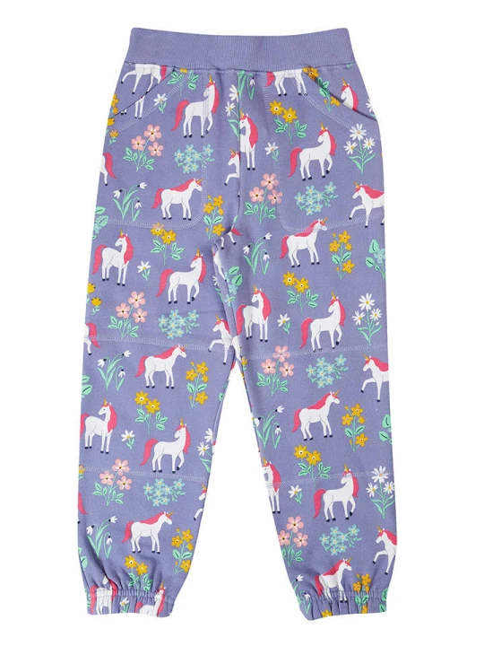 Zdjęcie produktu Frugi Spodnie dresowe "Malpas" w kolorze fioletowym rozmiar: 92 / 98