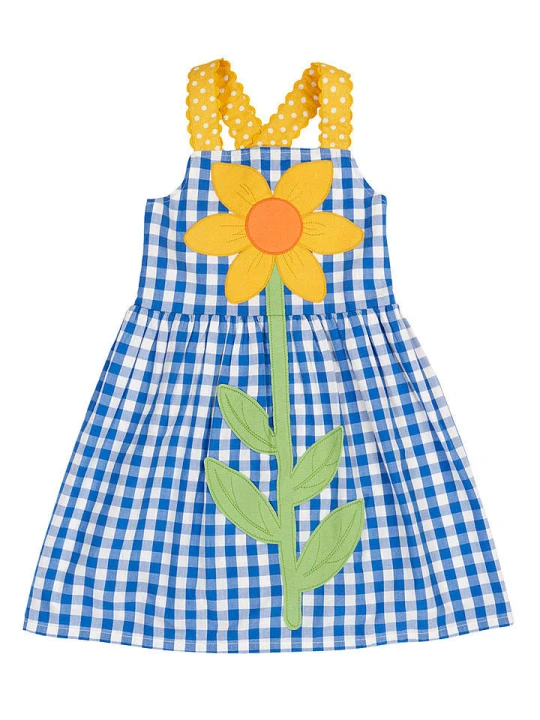Zdjęcie produktu Frugi Sukienka "Daisy" w kolorze niebiesko-żółtym rozmiar: 92/98
