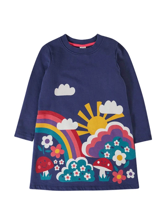 Zdjęcie produktu Frugi Sukienka "Kari" w kolorze granatowym rozmiar: 104 / 110