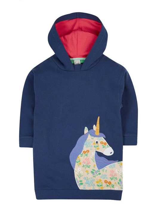 Zdjęcie produktu Frugi Sukienka "Ria" w kolorze granatowym rozmiar: 104/110