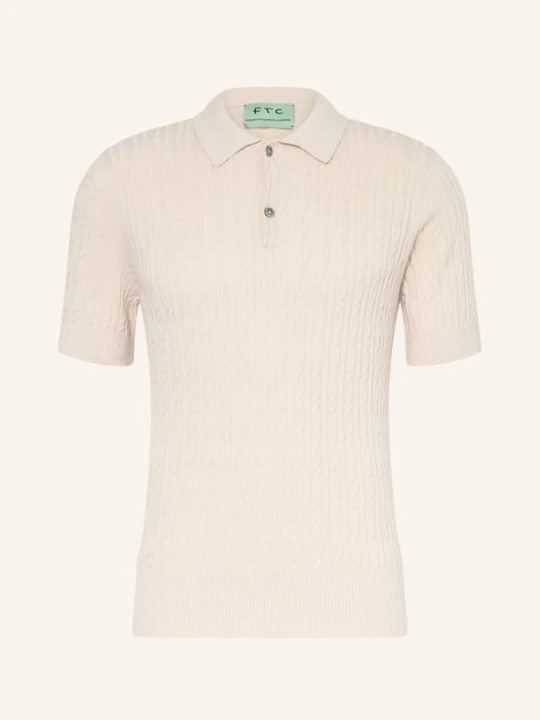 Zdjęcie produktu Ftc Cashmere Dzianinowa Koszulka Polo braun CAMELOWY