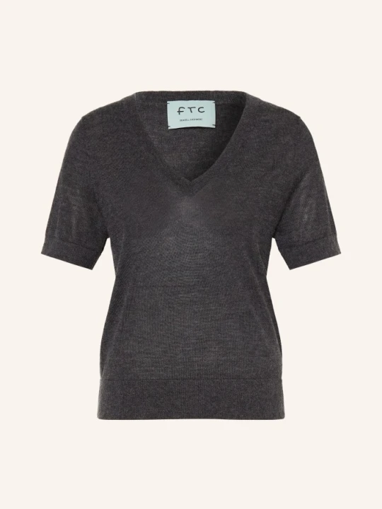 Zdjęcie produktu Ftc Cashmere Dzianinowa Koszulka Z Dodatkiem Kaszmiru grau CZIEMNOSZARY