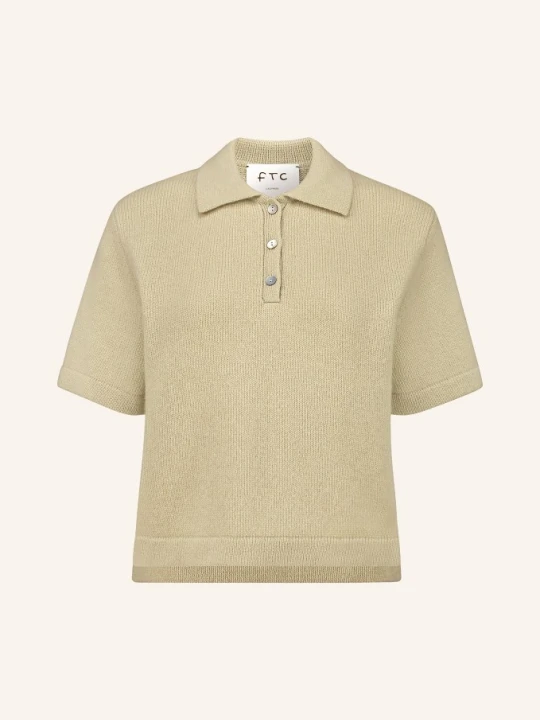 Zdjęcie produktu Ftc Cashmere Dzianinowa Koszulka Z Kaszmiru gruen OLIWKOWY