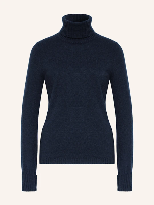 Zdjęcie produktu Ftc Cashmere Sweter Z Golfem Z Kaszmiru blau GRANATOWY