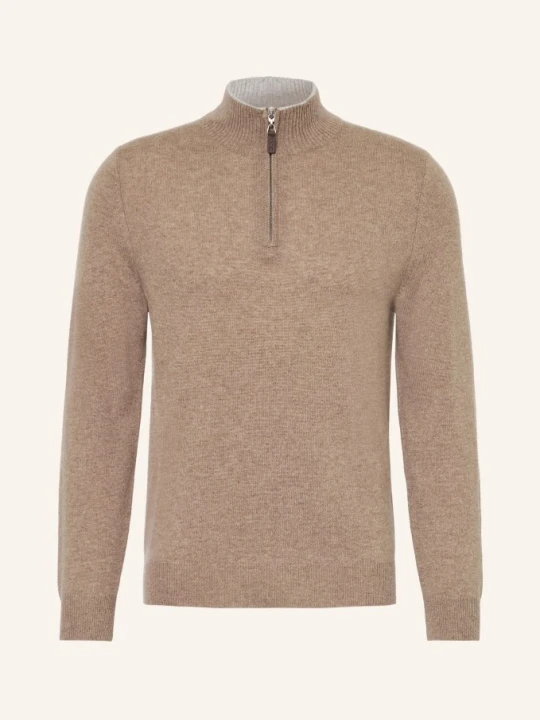 Zdjęcie produktu Ftc Cashmere Sweter Z Kaszmiru beige BRĄZOWY