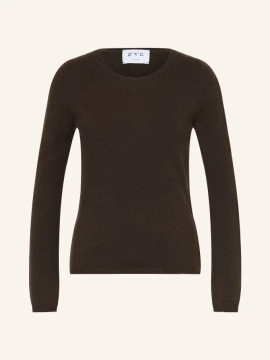 Zdjęcie produktu Ftc Cashmere Sweter Z Kaszmiru braun CIEMNOBRĄZOWY