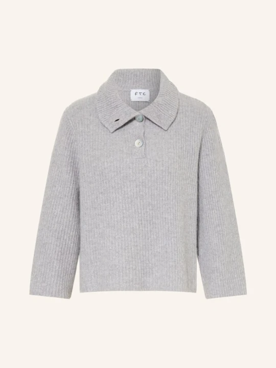 Zdjęcie produktu Ftc Cashmere Sweter Z Kaszmiru Typu Troyer grau