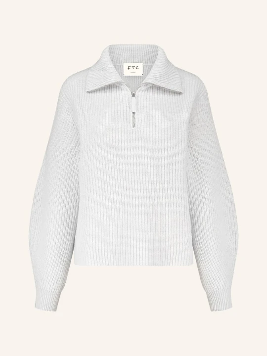 Zdjęcie produktu Ftc Cashmere Sweter Z Kaszmiru Typu Troyer grau