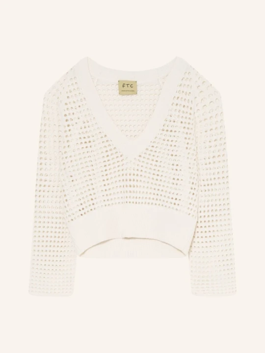 Zdjęcie produktu Ftc Cashmere Sweter Z Kaszmiru weiss ECRU