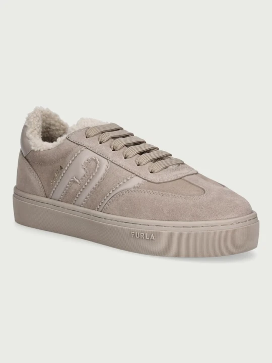 Zdjęcie produktu Furla Allegra sneakersy damskie skórzane szary