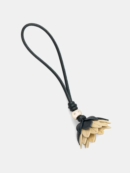 Zdjęcie produktu Furla brelok damski skórzany beżowy