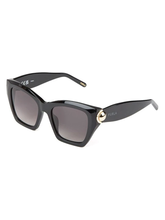 Zdjęcie produktu Furla Damskie okulary przeciwsłoneczne w kolorze czarno-szarym rozmiar: 53