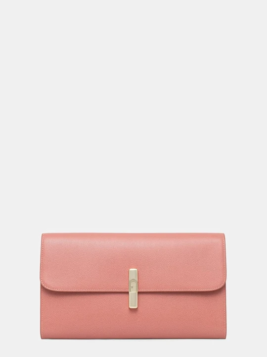 Zdjęcie produktu Furla kopertówka damska skórzana różowy