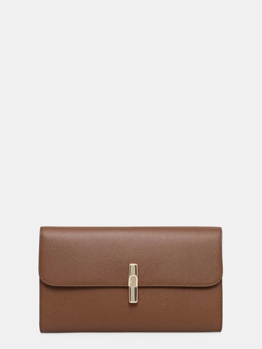 Zdjęcie produktu Furla kopertówka damska skórzana brązowy