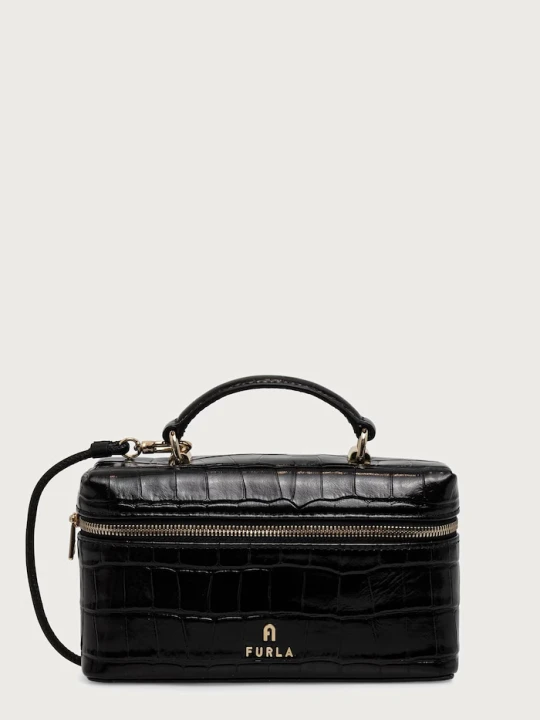 Zdjęcie produktu Furla kosmetyczka damska skórzana Camelia Micro czarny