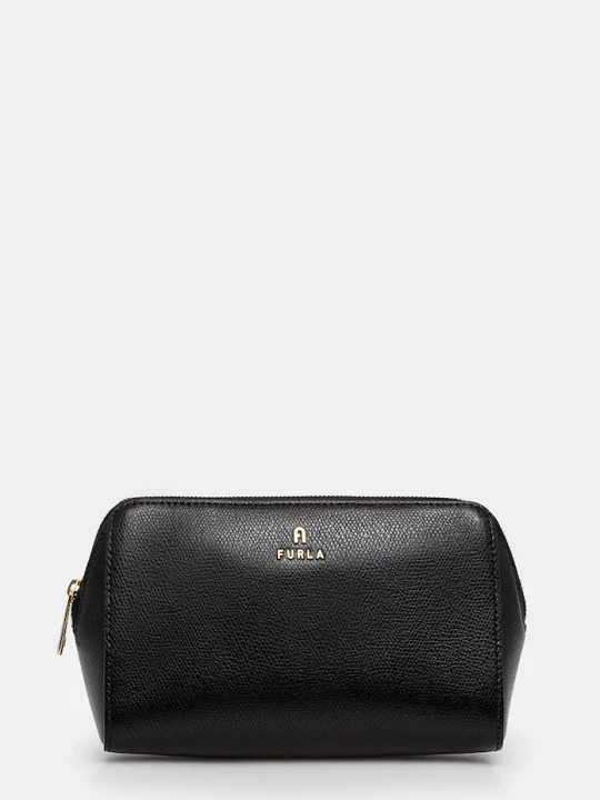 Zdjęcie produktu Furla kosmetyczka skórzana czarny