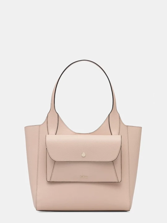 Zdjęcie produktu Furla listonoszka damska skórzana Lea S Tote różowy