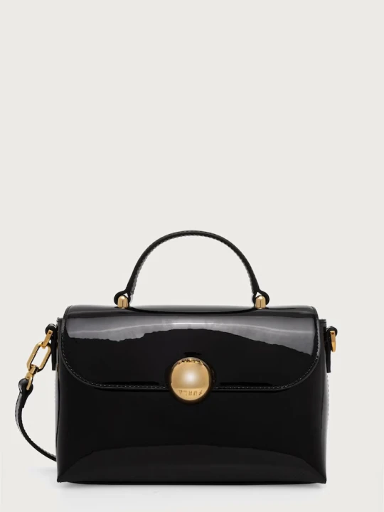 Zdjęcie produktu Furla listonoszka damska skórzana Moonlight Mini Top Handle czarny