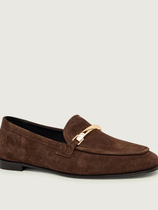 Zdjęcie produktu Furla Loafersy FURLA HERITAGE T.5 | zamsz brązowy