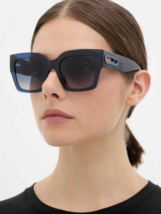 Zdjęcie produktu Furla okulary przeciwsłoneczne kocie oczy damskie granatowy