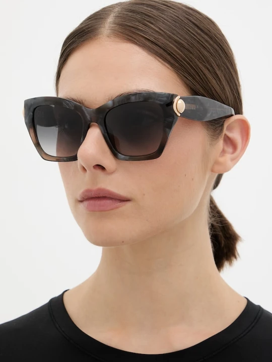 Zdjęcie produktu Furla okulary przeciwsłoneczne kocie oczy damskie granatowy